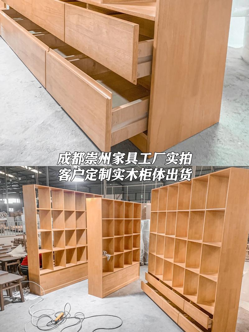 定制實(shí)木展示柜出貨丨成都源頭家具工廠
